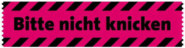 Bitte nicht knicken